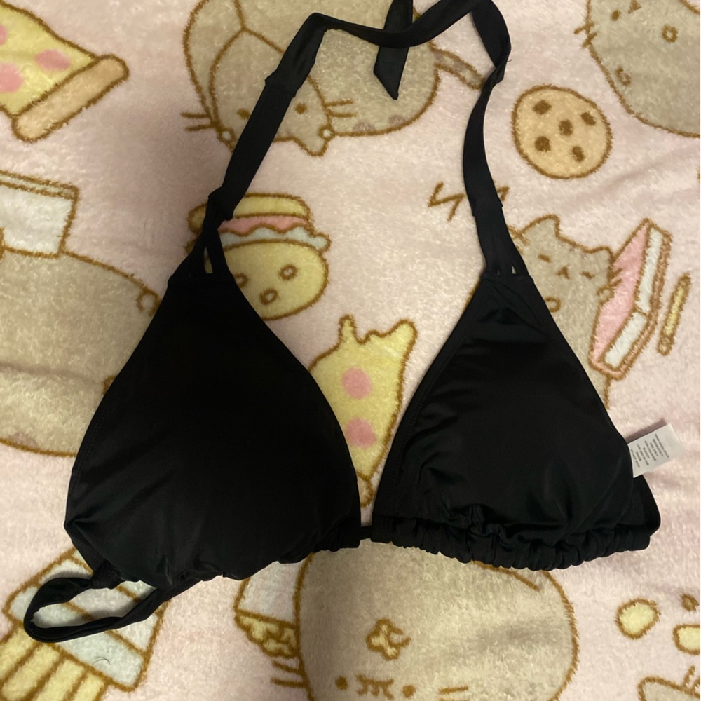 Black String Bikini Top